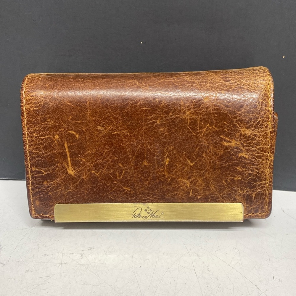 Patricia Nash Wallet Rustic Trifold Leather